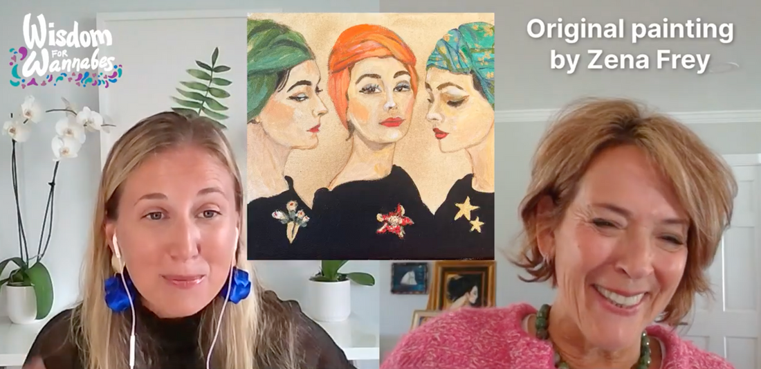 Reinvented at Any Age: How Art Shows Changed My Life — I’m a Podcast Guest on Wisdom for Wannabees!