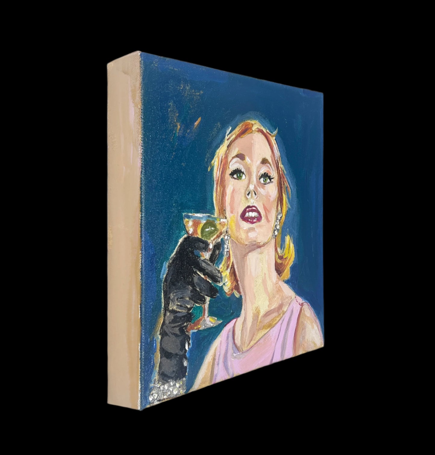painted on fine linen canvas