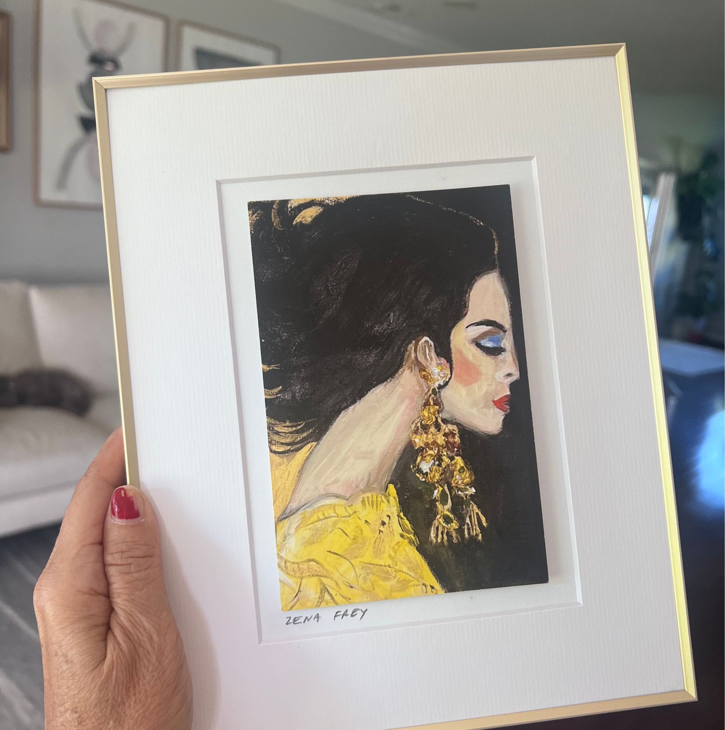 Bianca the Peacock Card