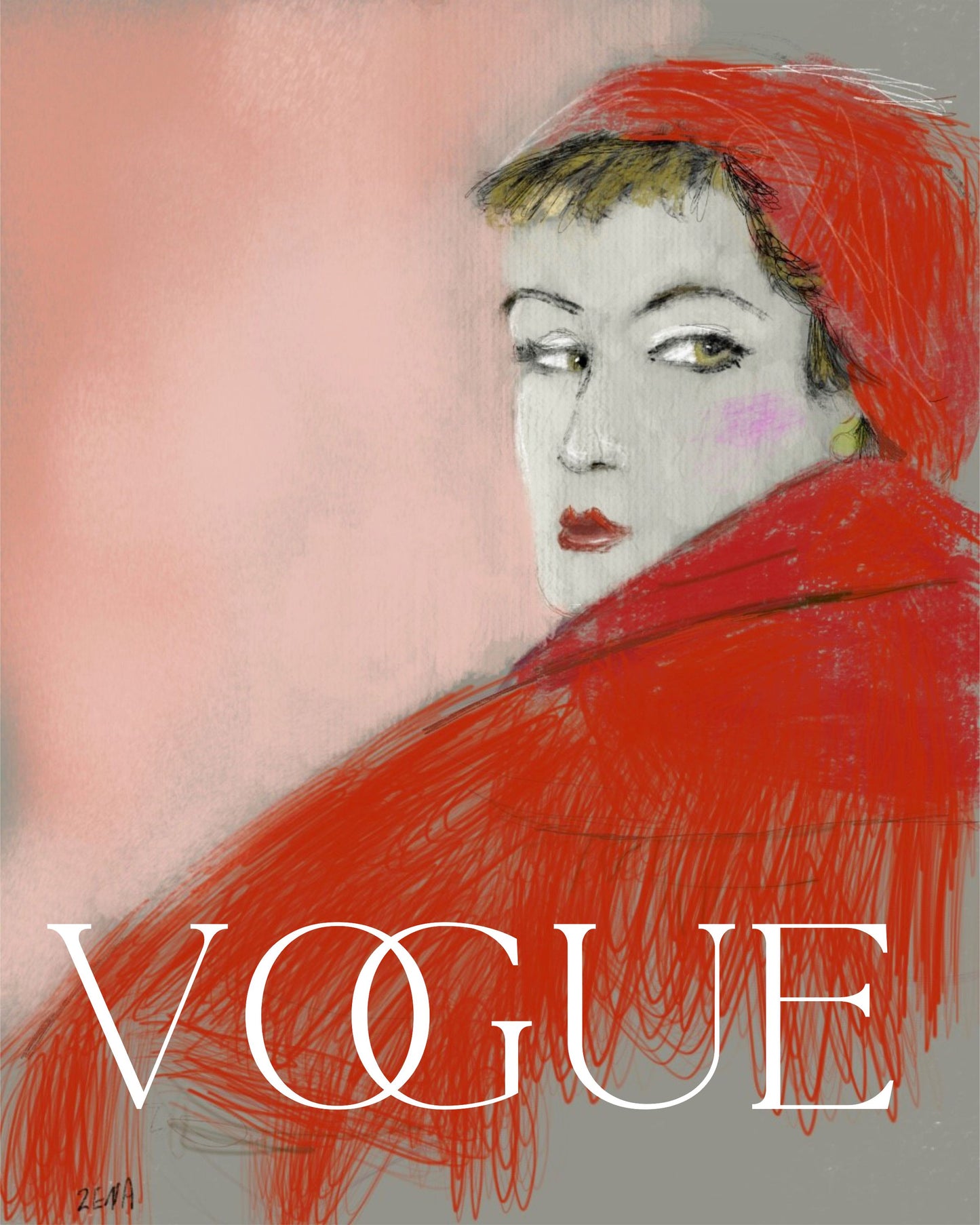 Woman In Red