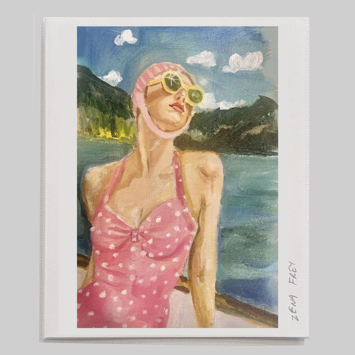 At the Lake— Frey Femme Card
