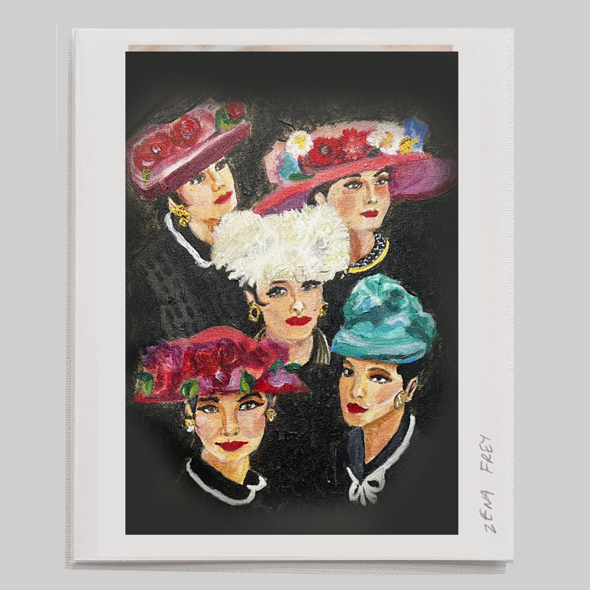 The Hat Shop— Frey Femme Card
