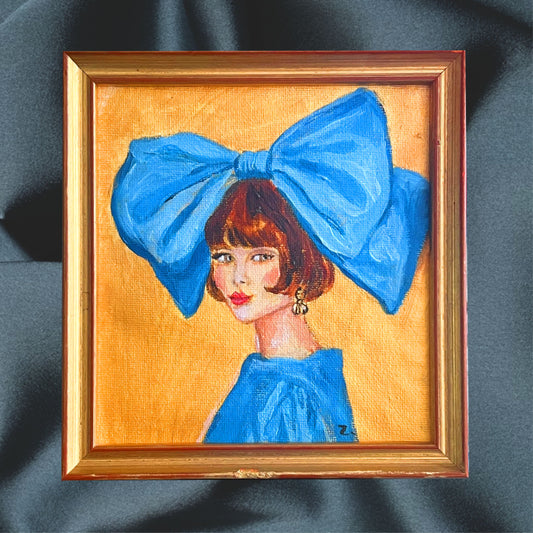 Girl with the Blue Bow