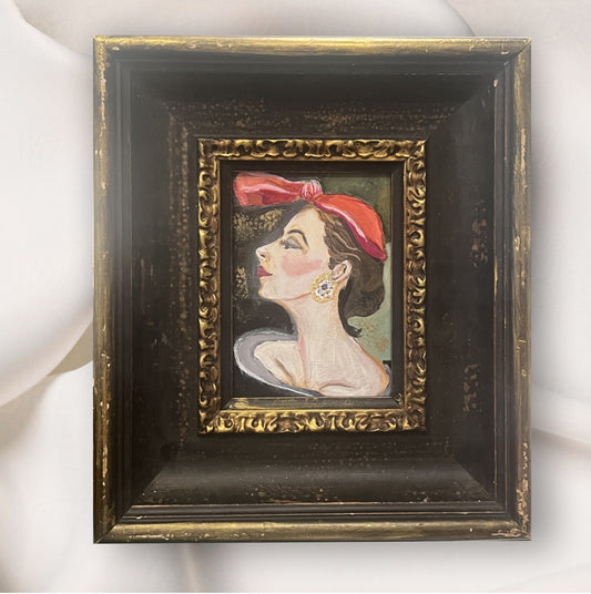 Lady with Bow Hat