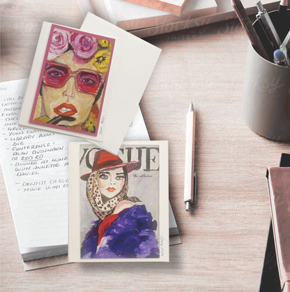 Rose colored glasses-card